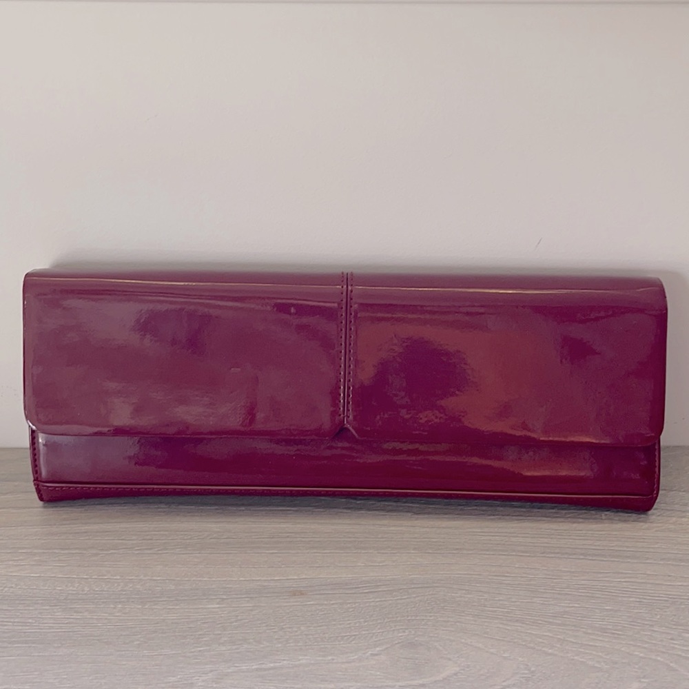 ALFANI Red Patent Leather Clutch